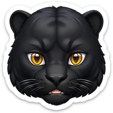 Panther noir  sticker