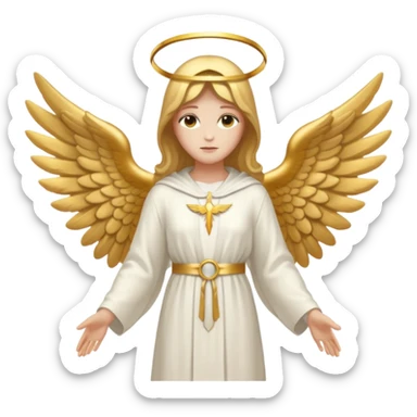 Aesthetic biblical faceless archangel sticker