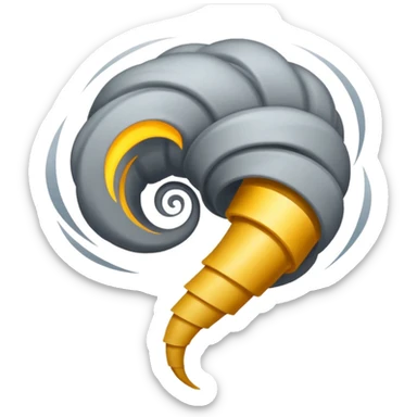 tornado wind symbol sticker