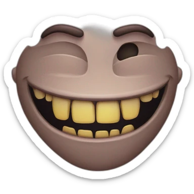 creepy smile sticker