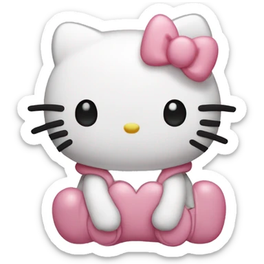 Sanrio hello kitty that is blushing sticker