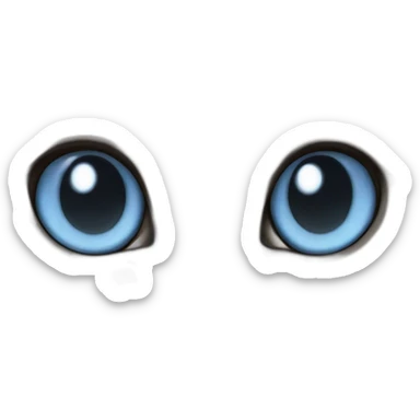 White-grey blue eyes Thai cat sticker
