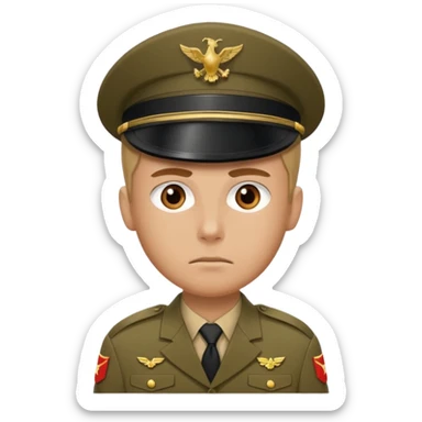 His rank is soldier sticker