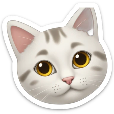 Un chat qui prend un autre chat sticker
