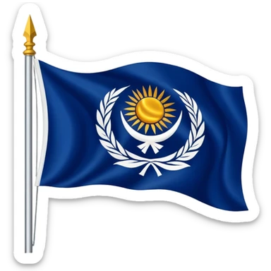 Jai Bheem flag , the dark blue flag with ashok chakra in middle sticker