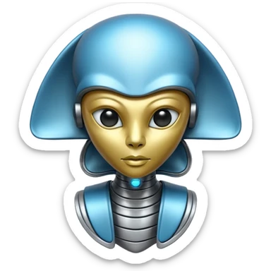 Alien sphinx sticker