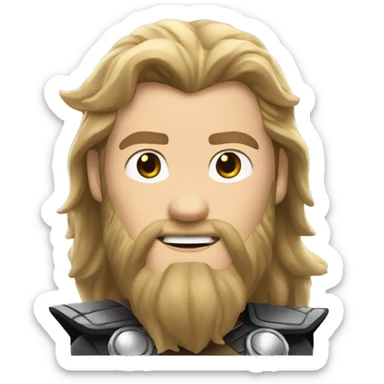 Could you please create an emoji of Thor waving? sticker