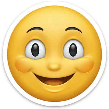 emogy showing happy face sticker