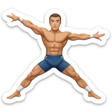 Van Damme splits sticker
