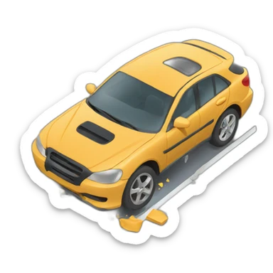 car accident sticker