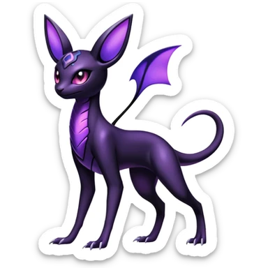 Shiny Salandit-Umbreon-Espeon-Hybrid (Full body) sticker