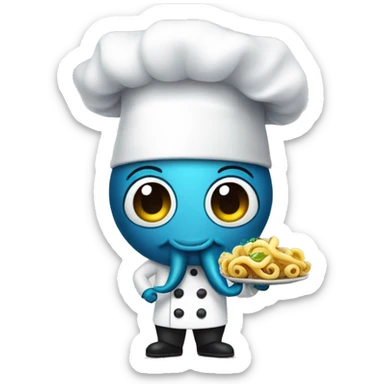 Octopus chef  sticker