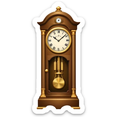 grandfather clock sticker