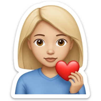 The streamer in twitch Tona_55 doing heart sticker