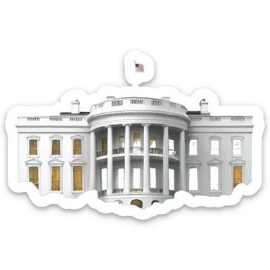 Washington D.C White house sticker