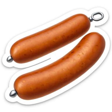 sausage with a screw inside sticker