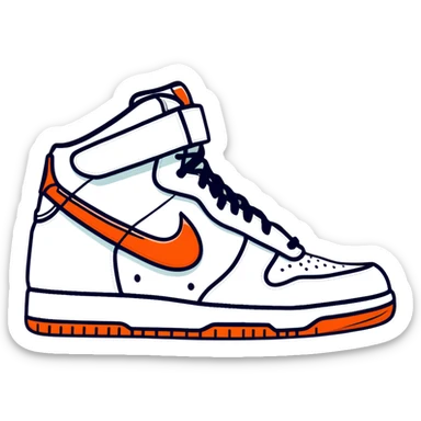 Colorful Nike shoes sticker