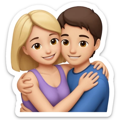 intimate moment between lovers sticker