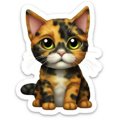 Tortoise shell cat  sticker