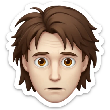 A creepy man sticker