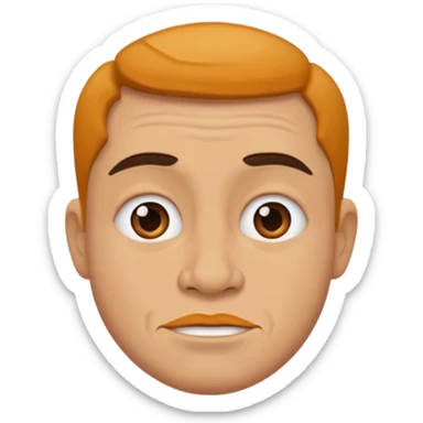 caricature style paint sticker