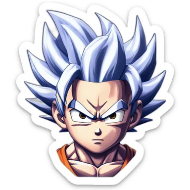 son goku ultra instinct sticker