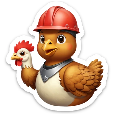 Chicken jockey ￼ sticker