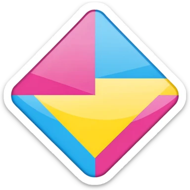 Pansexual small flag sticker