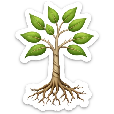 sapling roots sticker