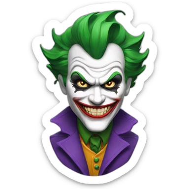 Joker fou sticker