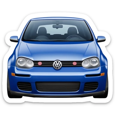Volkswagen golf mk4 r32 blue sticker