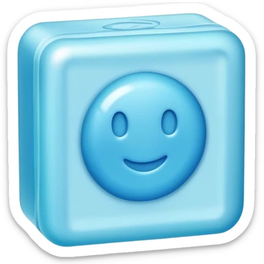 light blue soap sticker