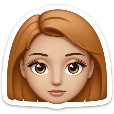 👀 with lashes  sticker