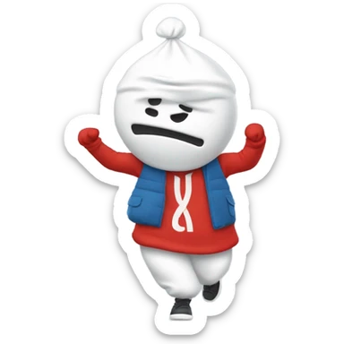 Fait moi un bonhomme qui dab sticker