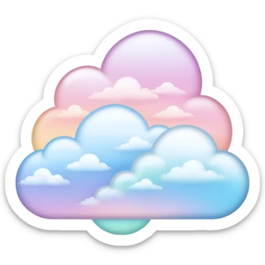 Pastel Heavenly Paradise sticker