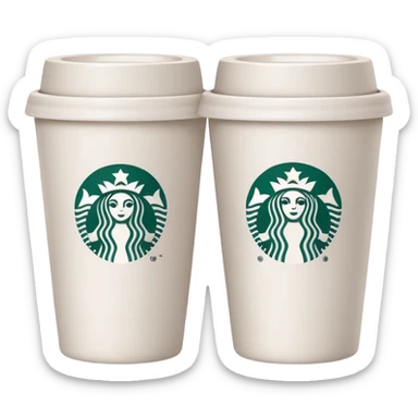 make a couple star bucks emojis and only make one cup sticker