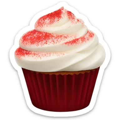 red velvet cupcake sticker