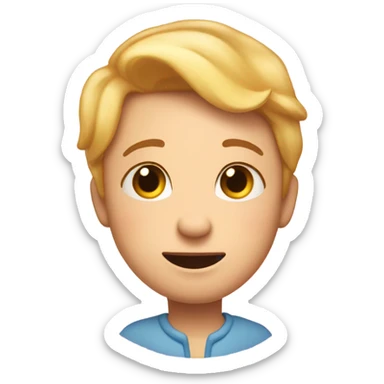 Blushing with lots of hearts and teary eyes sticker