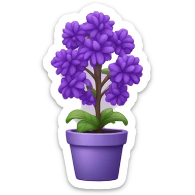 Purple plant sticker