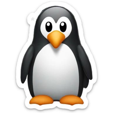 american flag penguin sticker