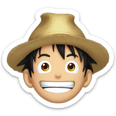 Monkey.d.luffy fait coucou de la main sticker