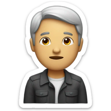 A man saying sorry sticker