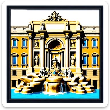 Trevi Fountain sticker