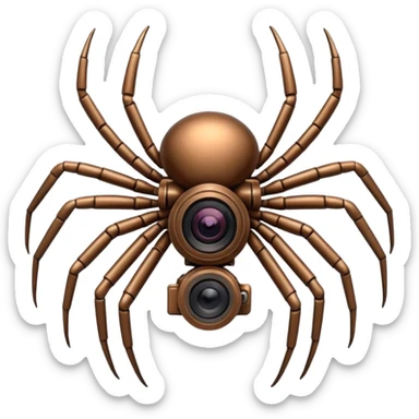 camera spider sticker