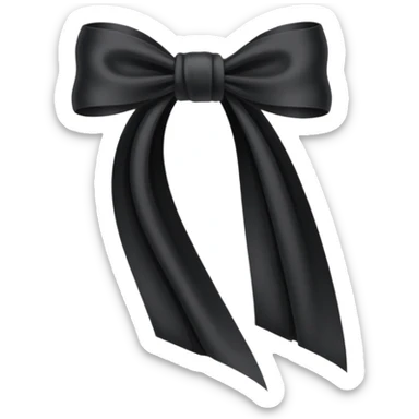 🎗️ this ribbon just one turn for honouring dead people but black sticker