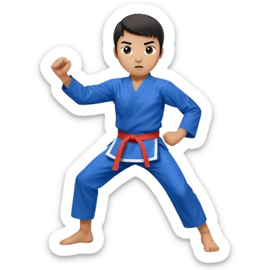 Taekwondo fighting  sticker