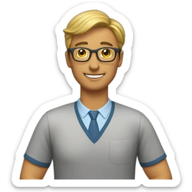 Teacher on holiday sticker