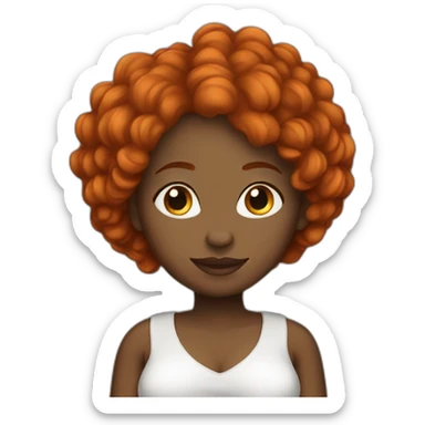 black woman redhead pregnant lesbian sticker