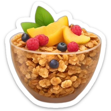 fruit granola sticker