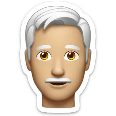 adult white man sticker